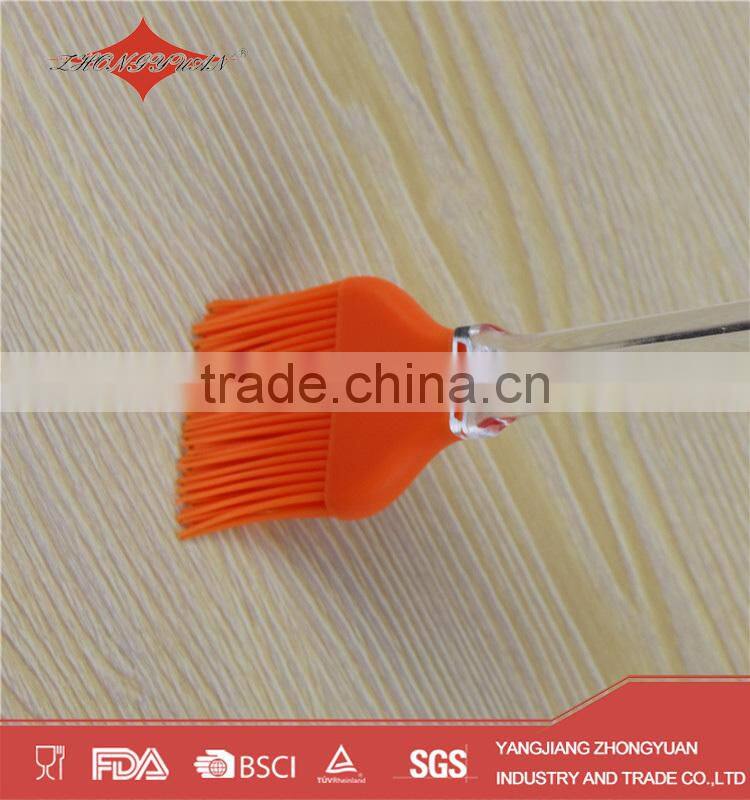 ZY-E3076B Custom design pastry tools plastic handle silicone brush