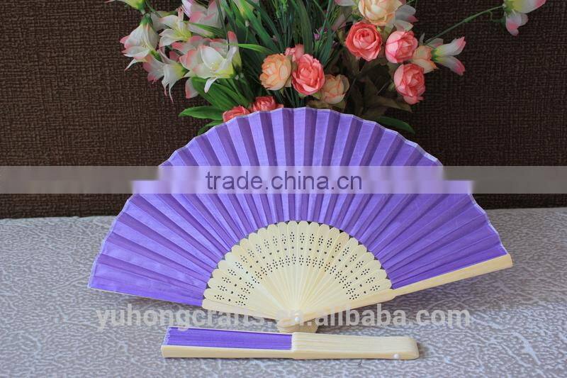 Chinese bamboo silk fan for ladies