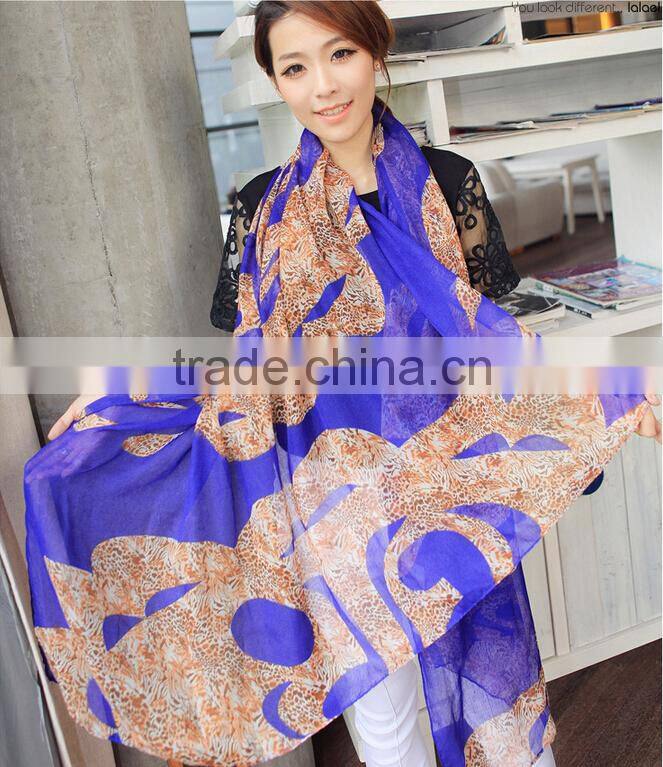 2015 New Faashion Brand Foulard Chiffon Shawl Silk Scarf Women Scarves