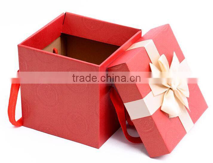 Wedding square gift card box square gift box