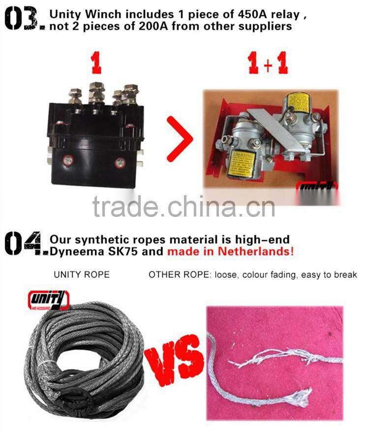 Alibaba China 4x4 Wholesaler Popular Waterproof Wireless control Electric Winch 4x4 accessory