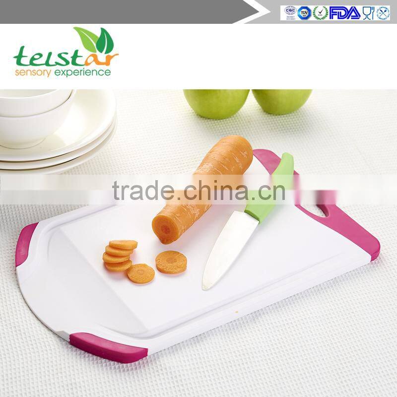 Eco-friendly high grade plastic cheese bread cutting board