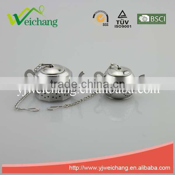 WCE121 Good quality Stainless Steel Tea tools Tea Strainer Tea Infuser Long handle push-open style Durable and Rust Resistant