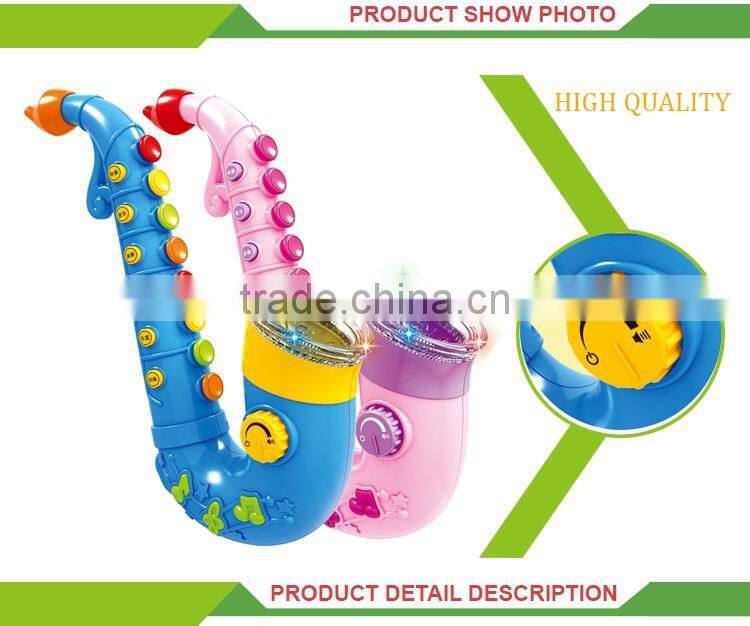 Intelligence musical instrument plastic cartoon small toy saxophone