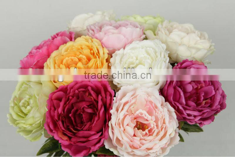 plastic decorative artificial flower peony 27724P