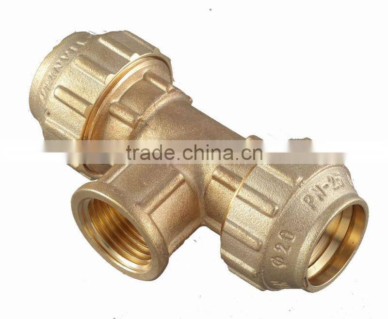 PE PIPE BRASS FITTING COUPLING