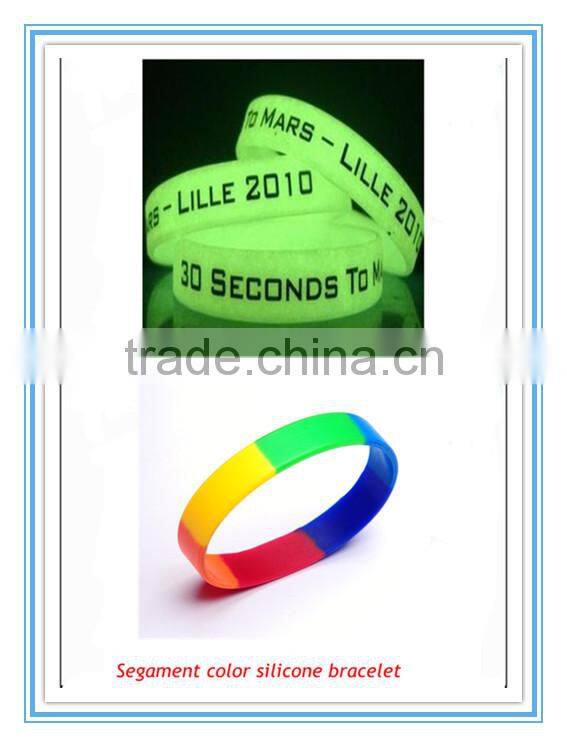 Logo debossed/embossed/printed custom promotion hand rubber band bracelet