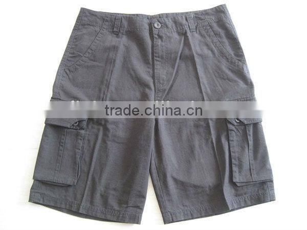9389 overstock casual solid mens cotton shorts
