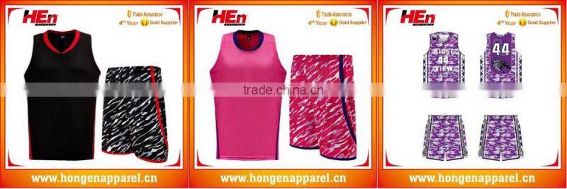 Hongen apparel comfortable basketball match play jersey Basketball warm-up uniform