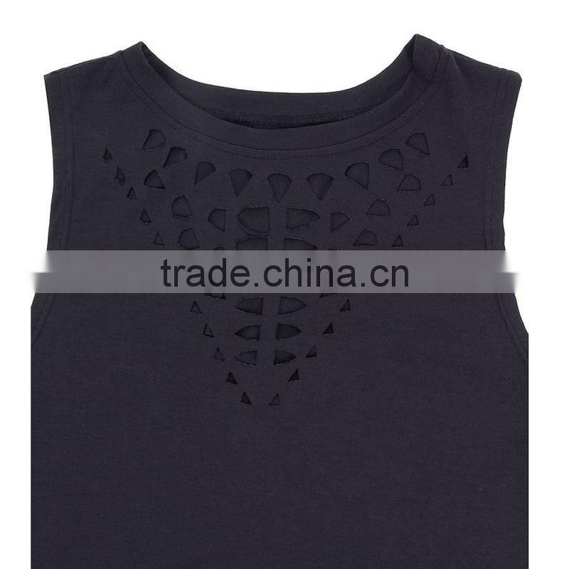 New Sexy Women Lady Girl Plus Size Hollow out Sleeveless Swallowtail Shirt Casual Vest Blouse Tank Tops Gift