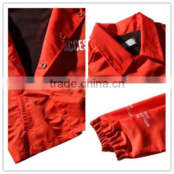 nylon fabric running jacket for young teenager man