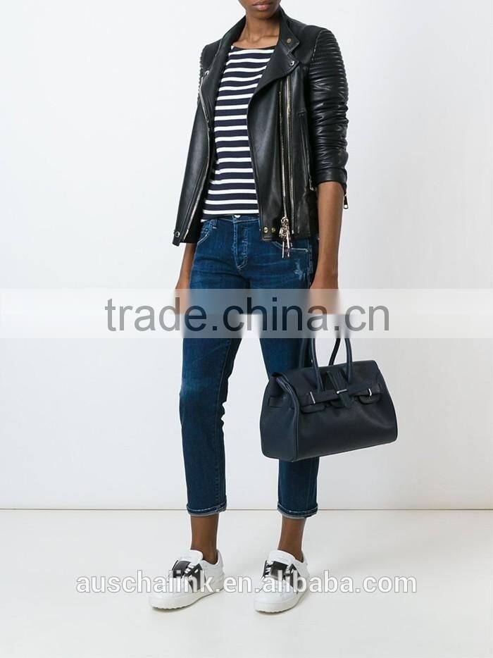 new style ladies slim fit cropped import cheap jeans