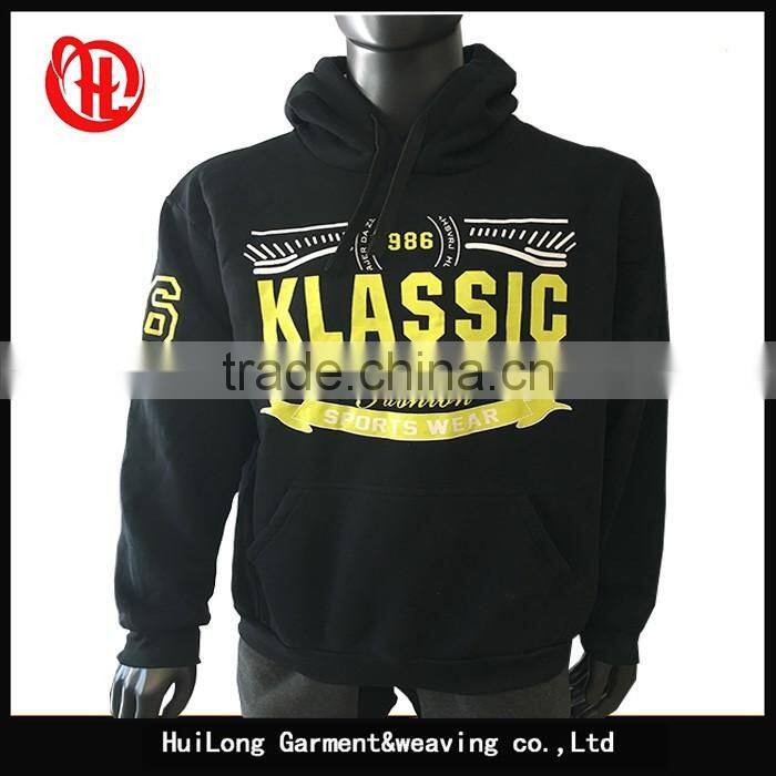Adult garment customized men fashion sports hoodies
