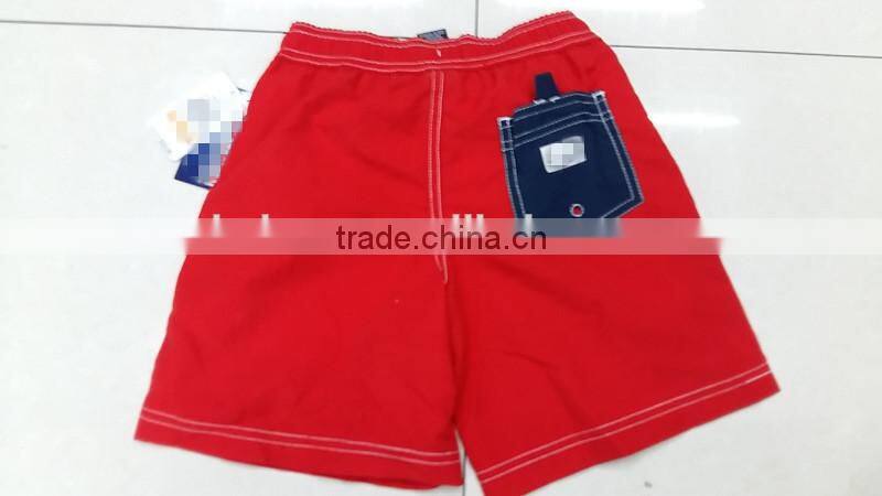 Kid's fashion comfortable brand sport shorts pants garment stock lot