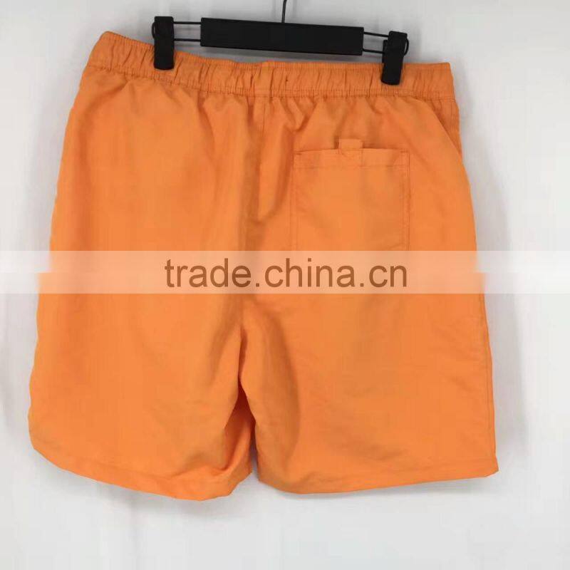 Men stocklots cheap orange beach shorts