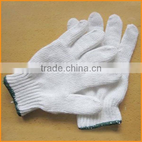 Labor knitted rough yarn cotton gloves for hands protection