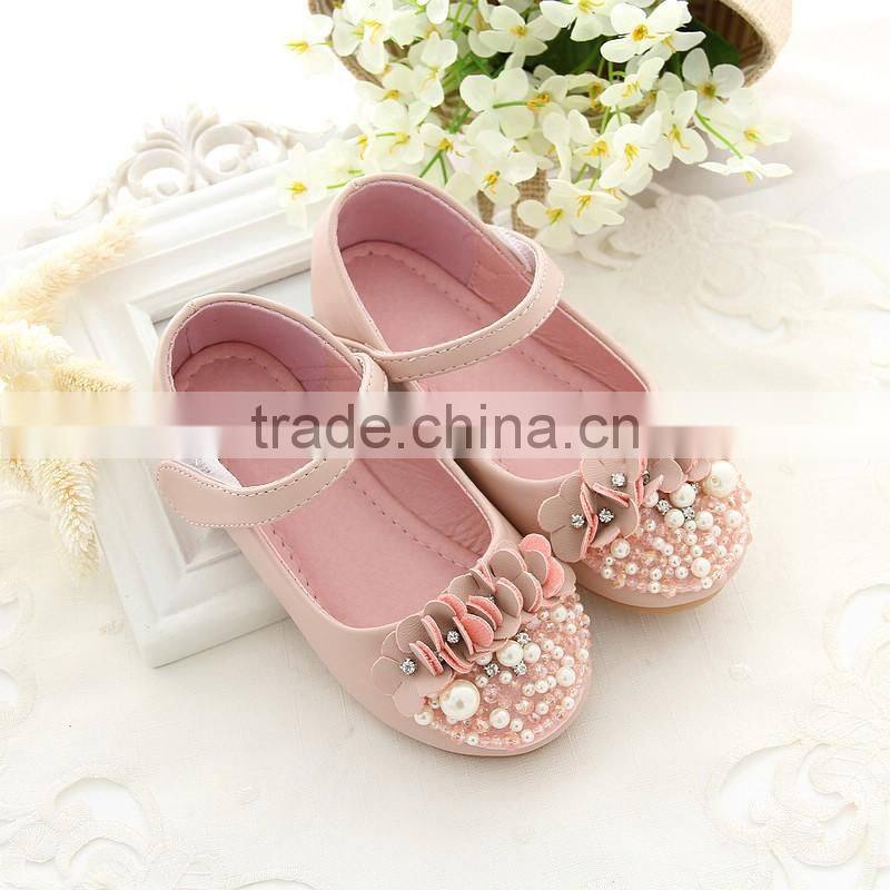 wedding shoes for children retails or wholesales girls party shoes with flowers for christmas gift