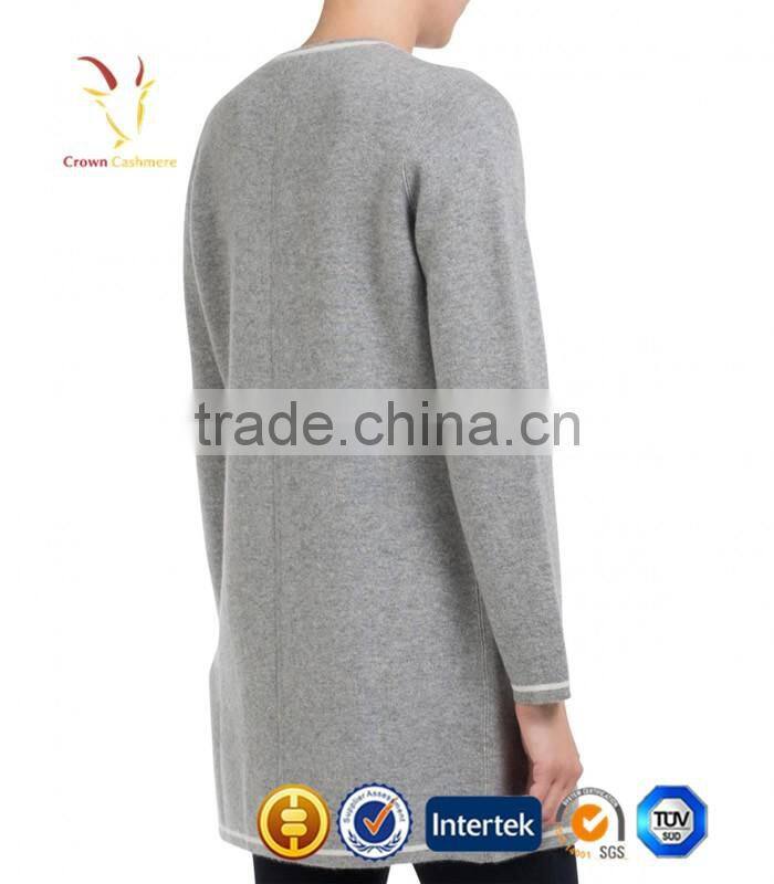 2016 New Fashion Wool and Cashmere Long Coat Women Cashmere Coats for Women