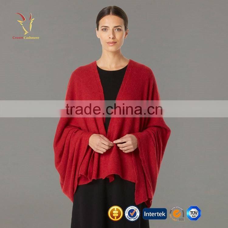 Red Cashmere Scarf Wrap Solid Colored Shawl Wraps