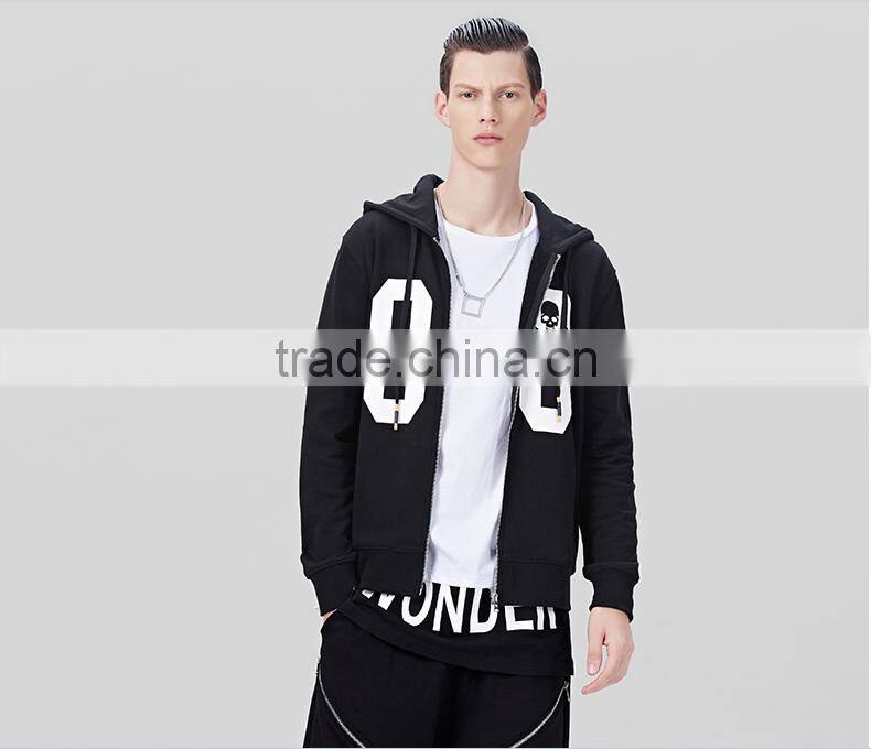 fashion supreme quality cotton/polyester custom tribal print gym hoodie