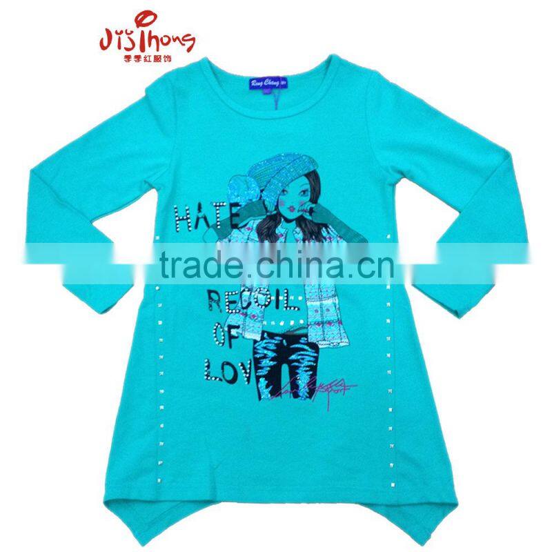 2015 garment stock lot overstock bulk wholesale clothing girl t shirt