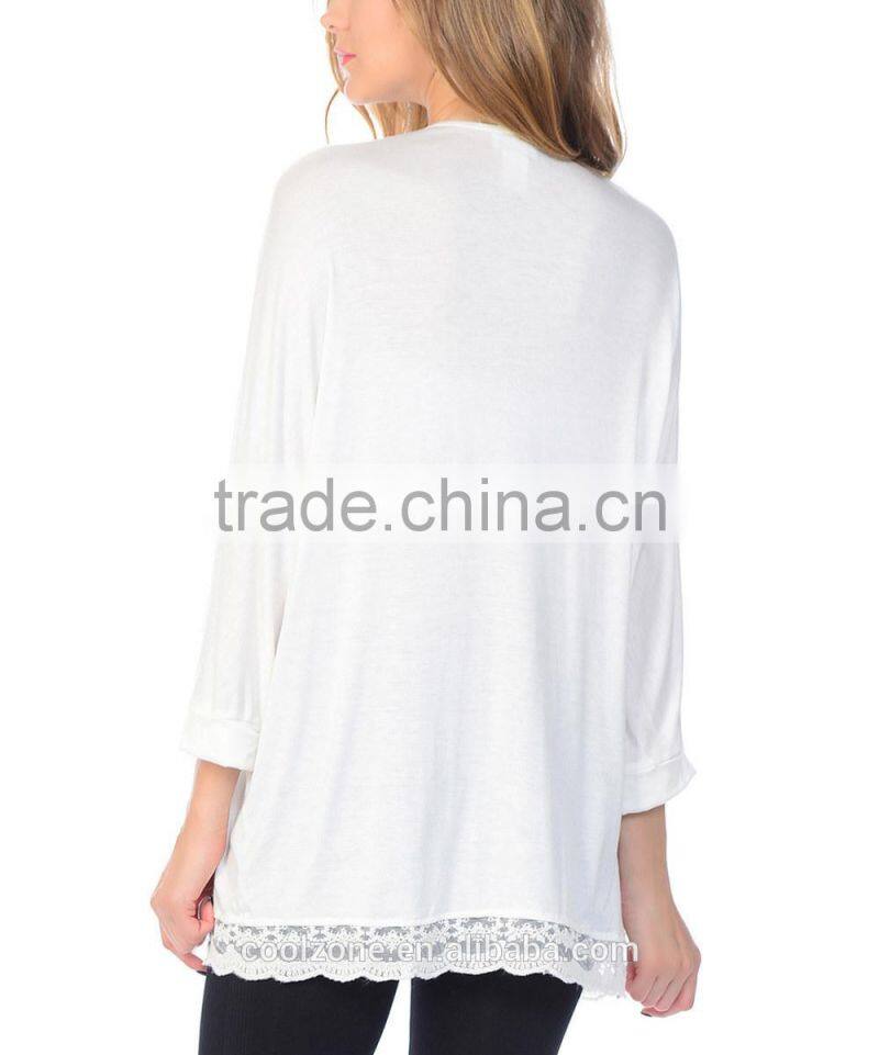 Open front long sleeve women cardigan wholesale crochet cardigan 2015