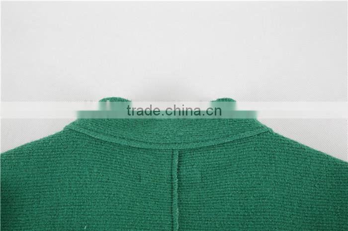 2015 Latest Elegant Women Wool Rain Design Fashion Coat