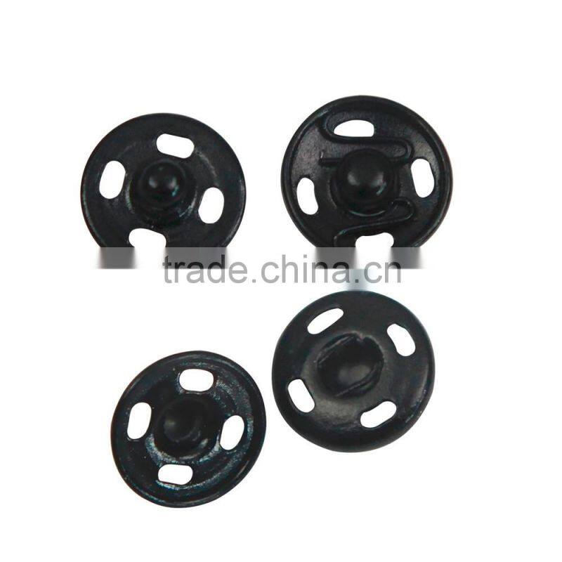 D&D Black 20pcs/lot 7mm/8mm/10mm/12mm Small Metal Snap Fasteners Press Button Sewing Accessory