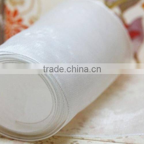 organza ribbon girl dresses white