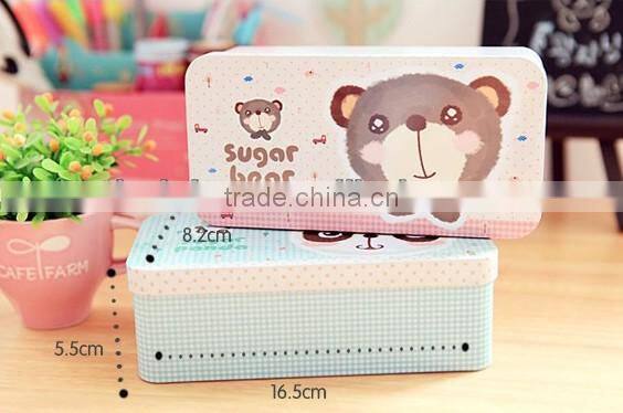 So Cute So Lovely Stationery Magnetic Pencil Box Tin Pencil Box