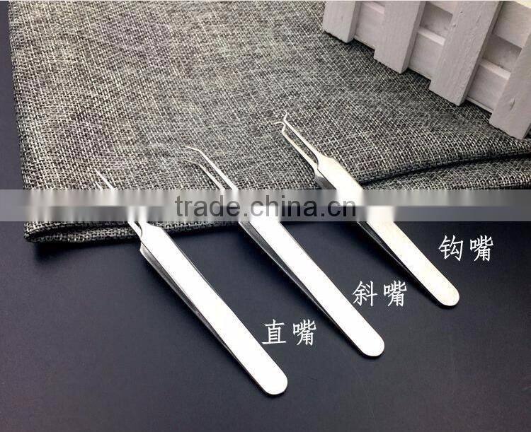 Curved acne clip tweezer extractor needle blackhead Comedones Whitehead remover