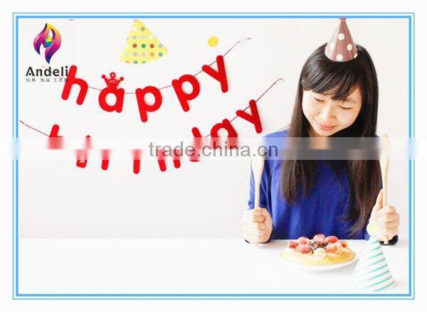 happy birthday felt letter hanging outdoor festival decoration