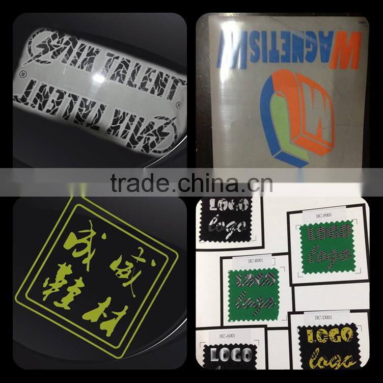 Factory high stretch safety reflective logo sign for bike riding clothes