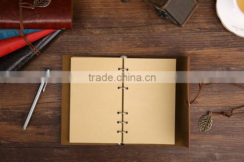 Wholesale customized Retro Vintage Leather String PU leather journal diary journey notebook