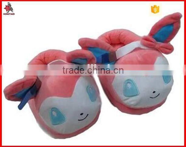 Soft new carton design indoor plush slippers with all sizes available