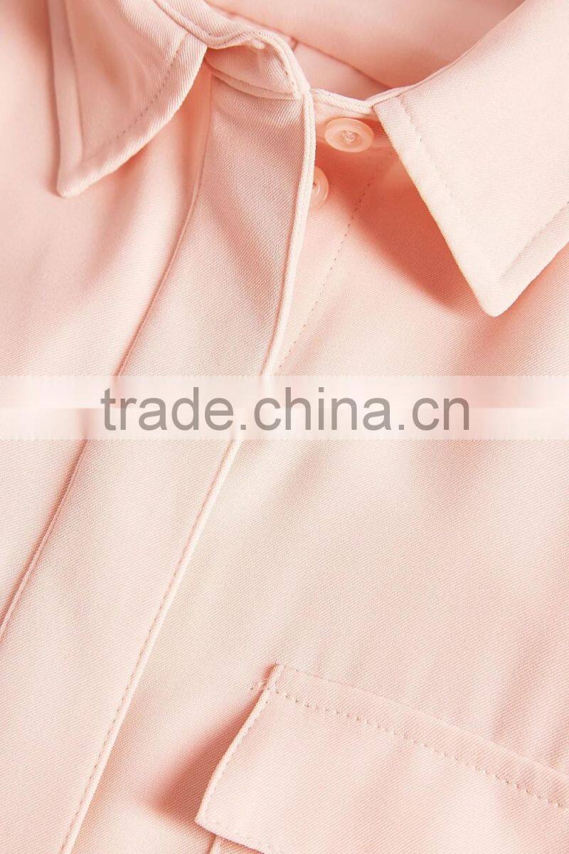 2016 new fashionable patch work blouse designs women casual blouse