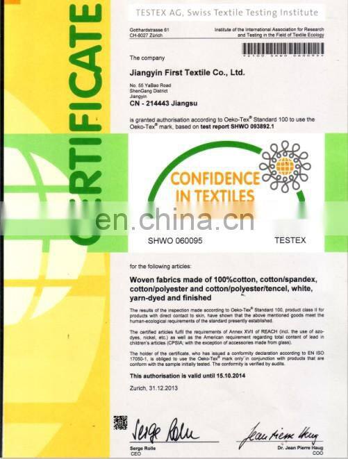 2014-2015 latest Italy design pattern dobby yarn dyed printed cotton fabrics