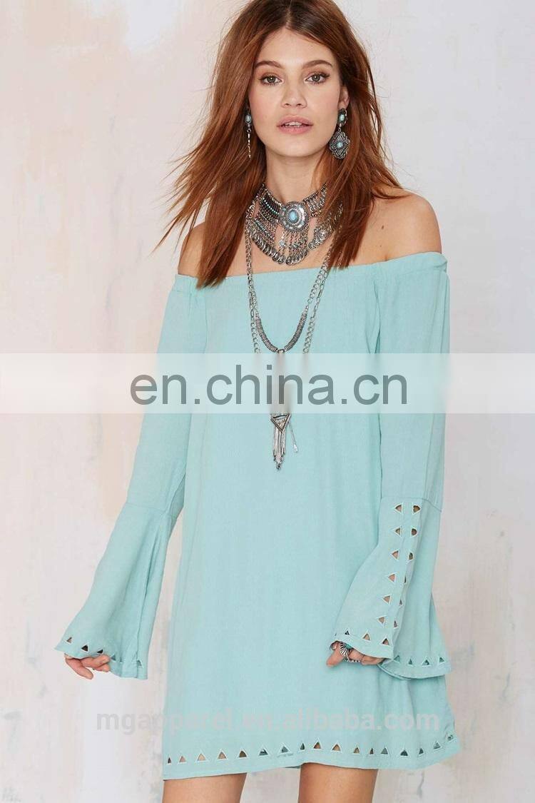 fashion off-the-shoulder dress 2015 new dress For girls' dress