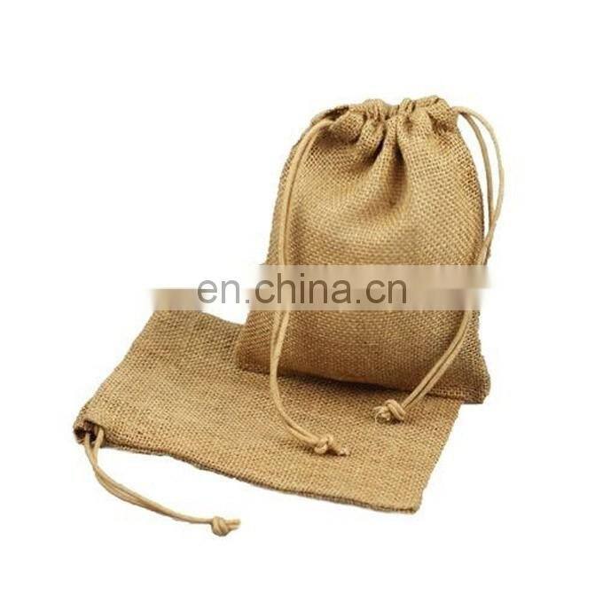 Burlap Jute Gift Drawstring Bags with Company Logo