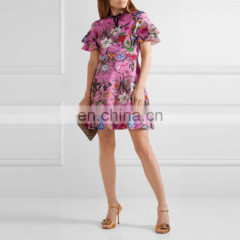 Dongguan manufacture outlook pretty fashion women party dress