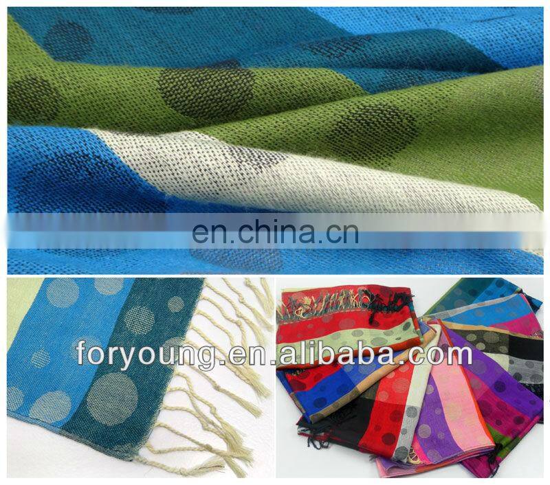 polka dot woven scarf