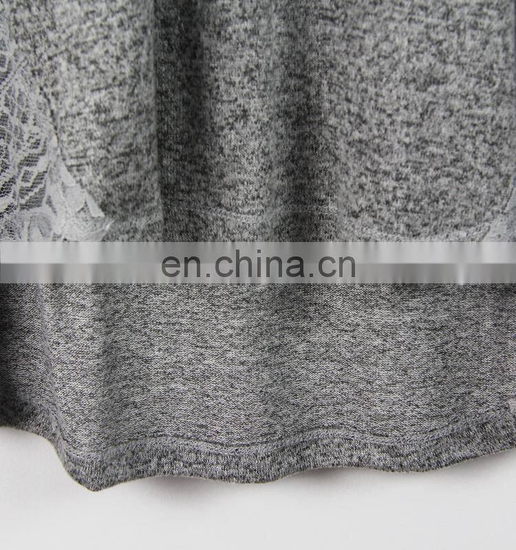 Lace stitching for woman's Wear rope Cap Pullovers