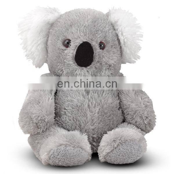 Grey Koala Bear Soft Toy With Ribbon Bowknot Cheap Wholesale Stuffed Animal Baby Koala Plush Toy