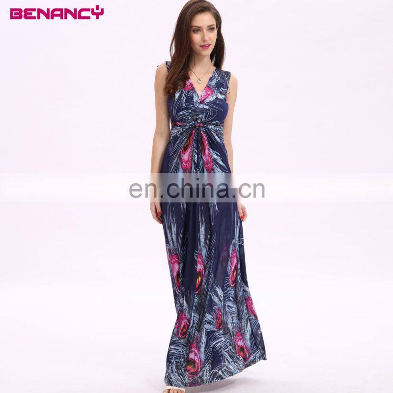 One piece indonesia style plus size sleeveless full sexy beach dress for woman