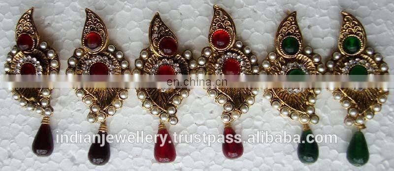 Antique rhinestone earrings exporter, rhinestone earring manufacturer