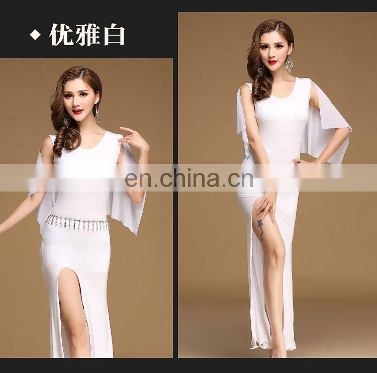 T-5158 Arabic modal long bellydance skirt with short pant set