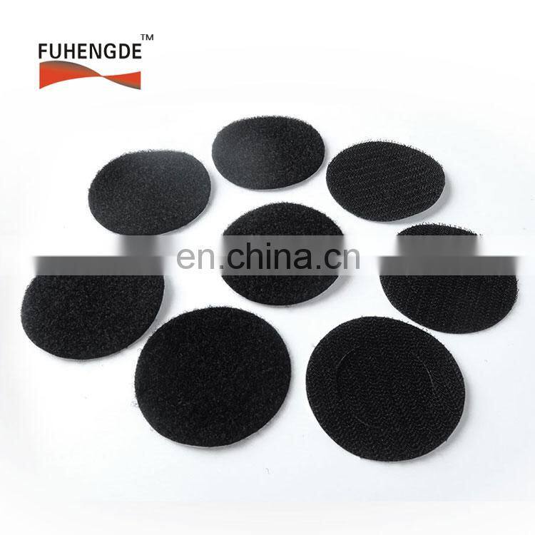 1/2'' adhesive dots hook loop coins/ sticky hook loop circles