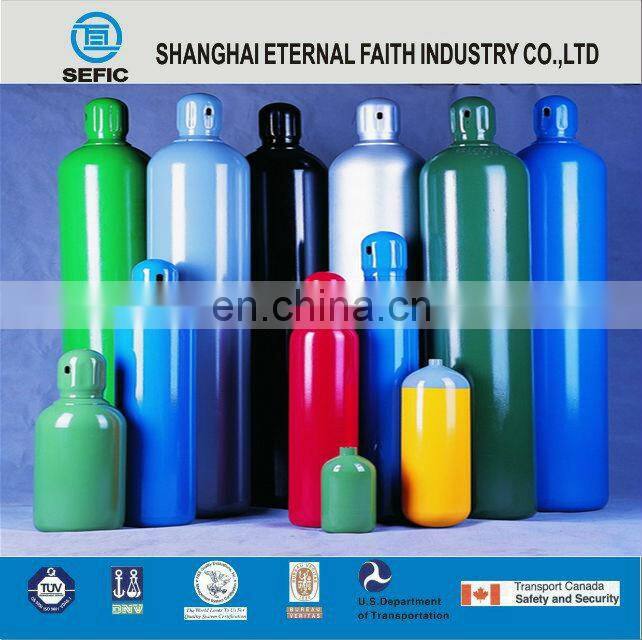 ISO9809 Instrument Carrier Gas Seamless Steel High Pressure Argon Gas Cylinder Price