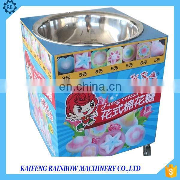 Hot selling Commercial gas cotton candy floss machine with cart
