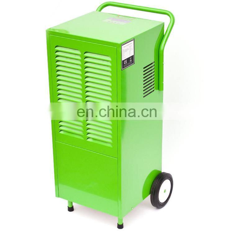 158LPD handpush dehumidifier with handle and big wheels